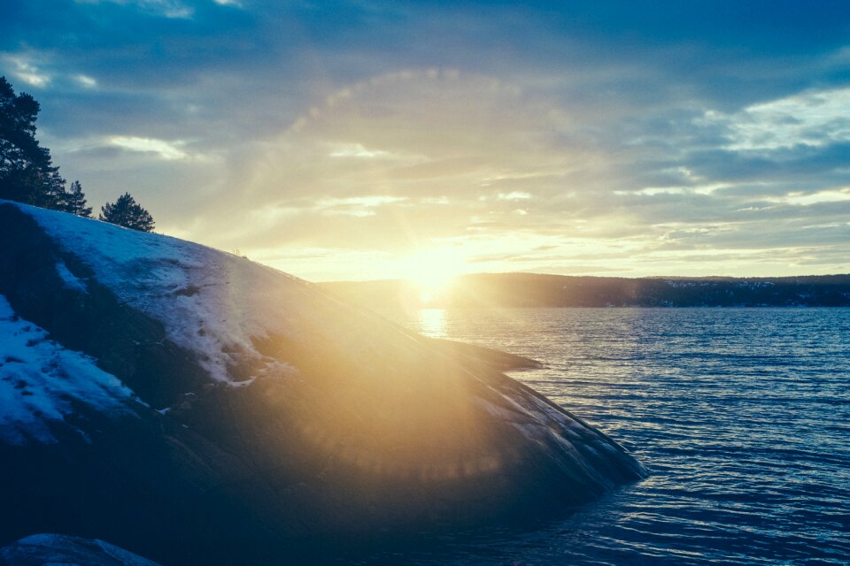 Sun water coast