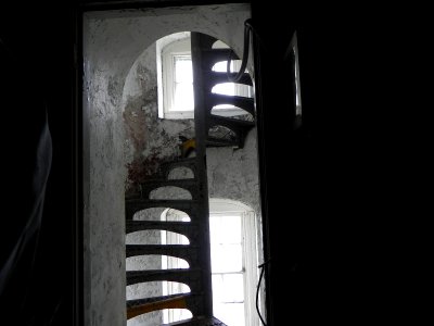 Lighthouse stairs at Huron National Wildlife Refuge