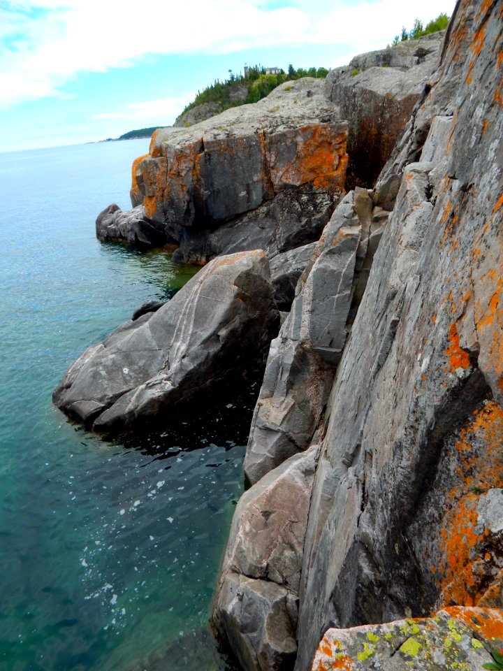 Granite outcroppings at Huron National Wildlife Refuge