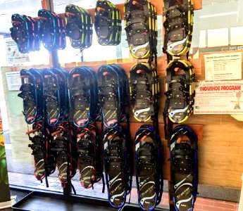 Free snowshoes to use on Simpson Trail System