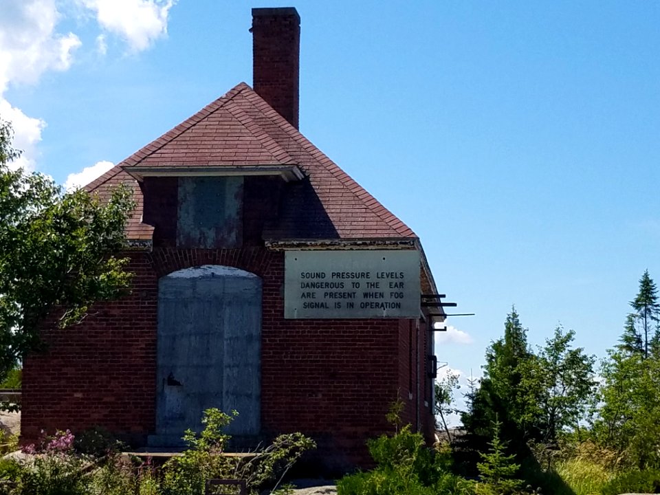 Fog signal building at Huron National Wildlife Refuge