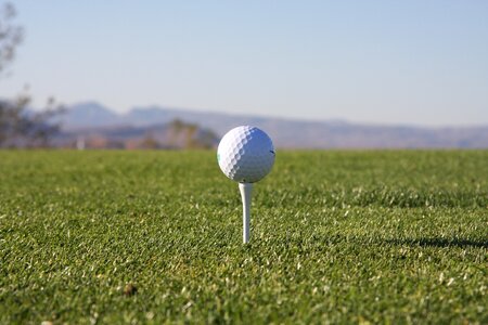 Tee golfing golfer