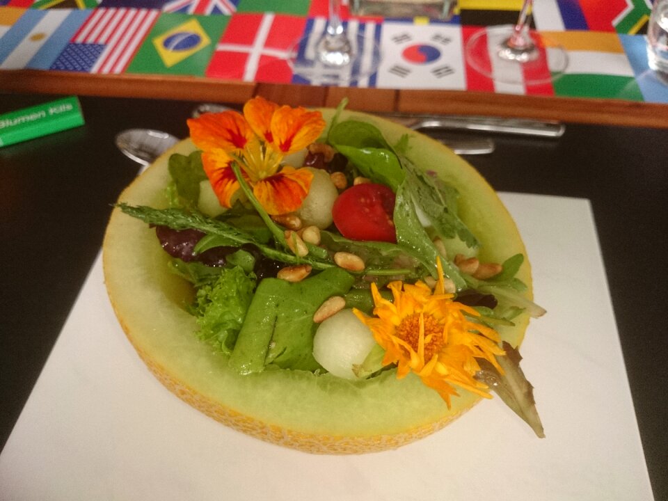 Colorful international dessert