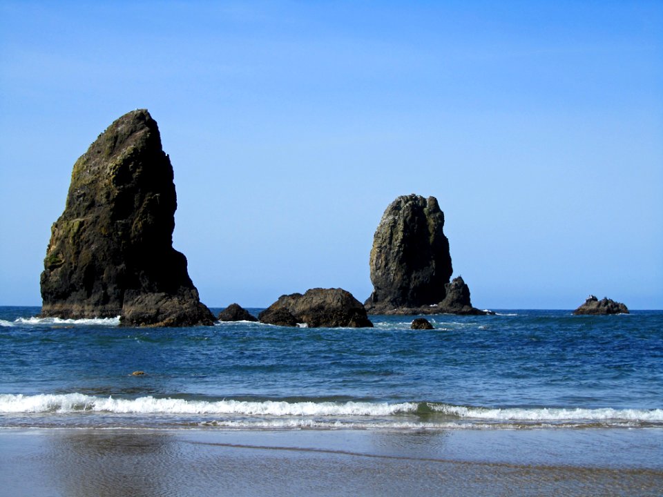 Cannon Beach at Pacific Coast In OR