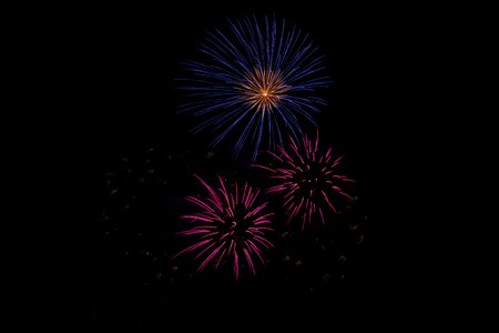 New year's eve night pyrotechnics