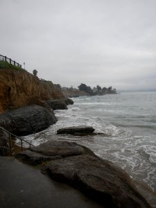 Pleasure Point Staircase King Tides 12/14/16 photo