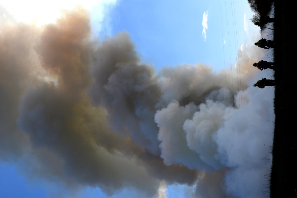 Crews perform a controlled burn at Schlee Waterfowl Production Area