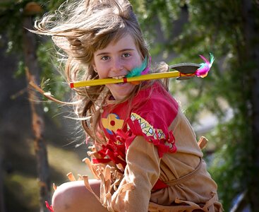 Indian blond long hair photo