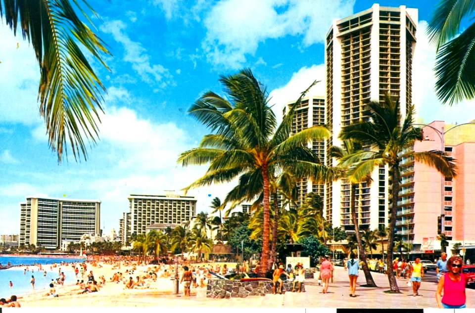 FOUND: wakiki postcard