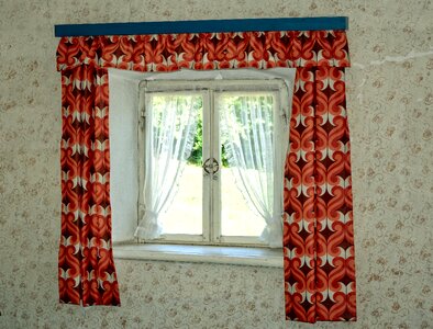 Historically curtain rustic photo