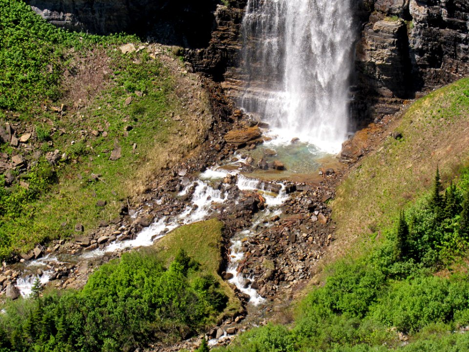Waterfall at Glacier NP in Montana