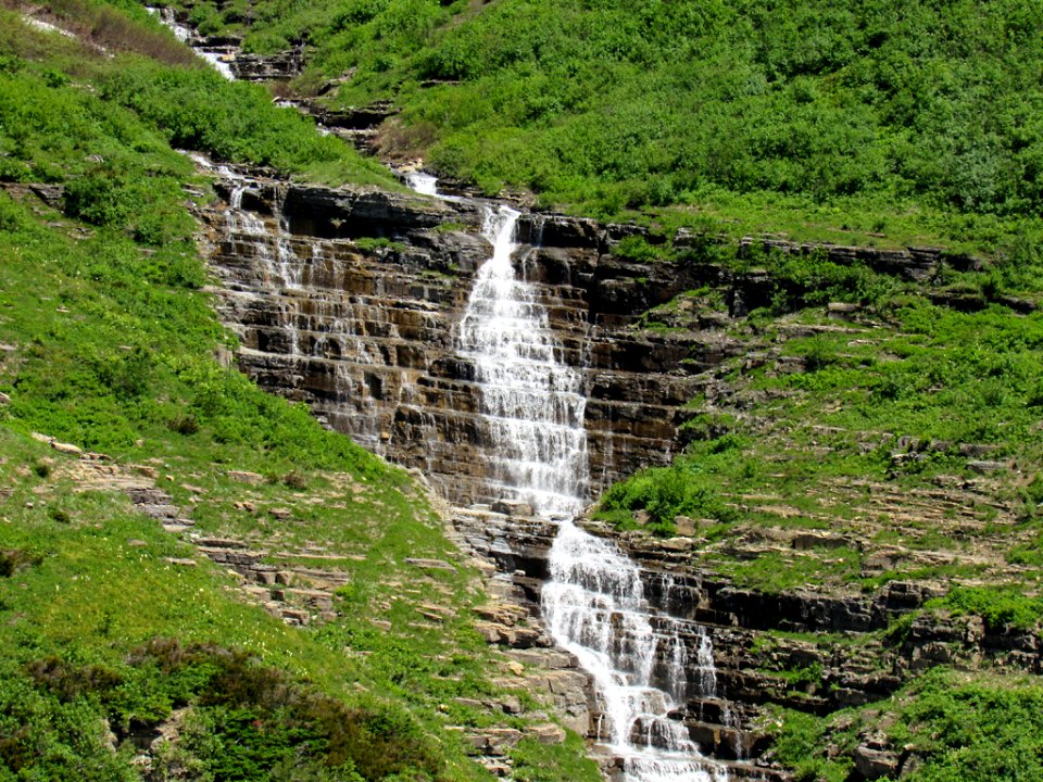 Waterfall at Glacier NP in Montana