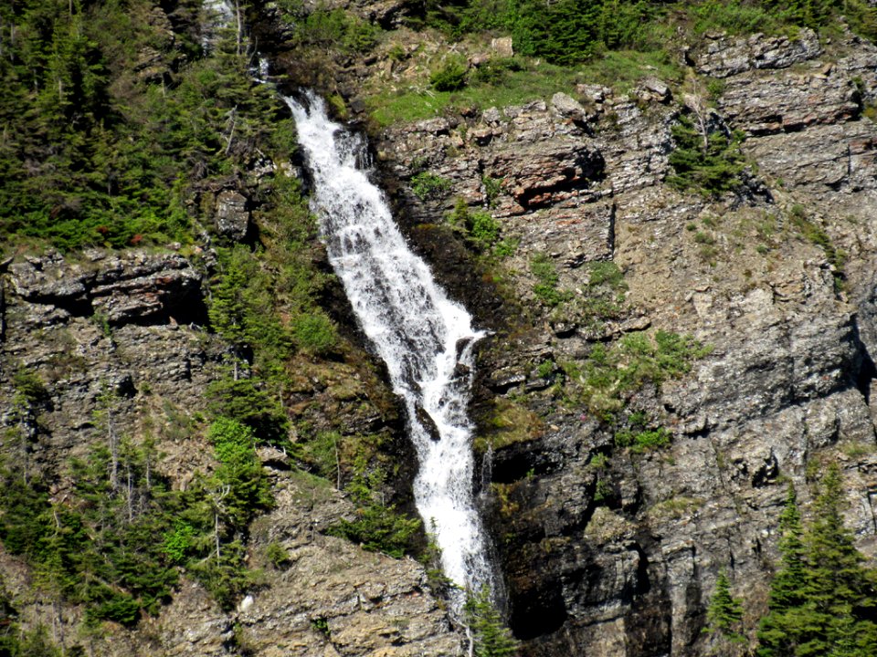 Waterfall at Glacier NP in Montana