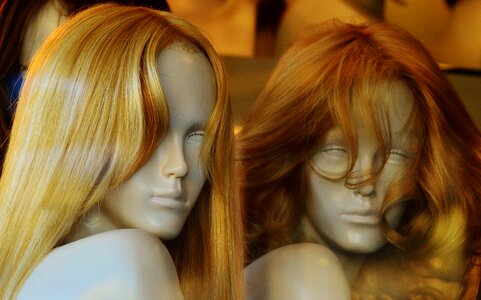 Wig hair blond