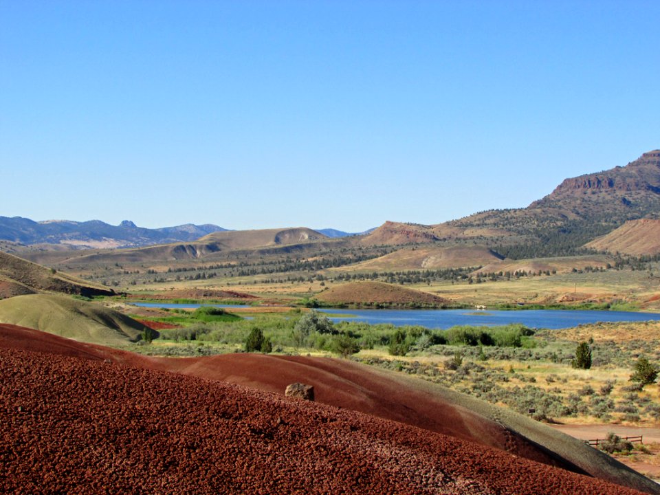 Painted Hills Unit at John Day Fossil Beds NM in OR