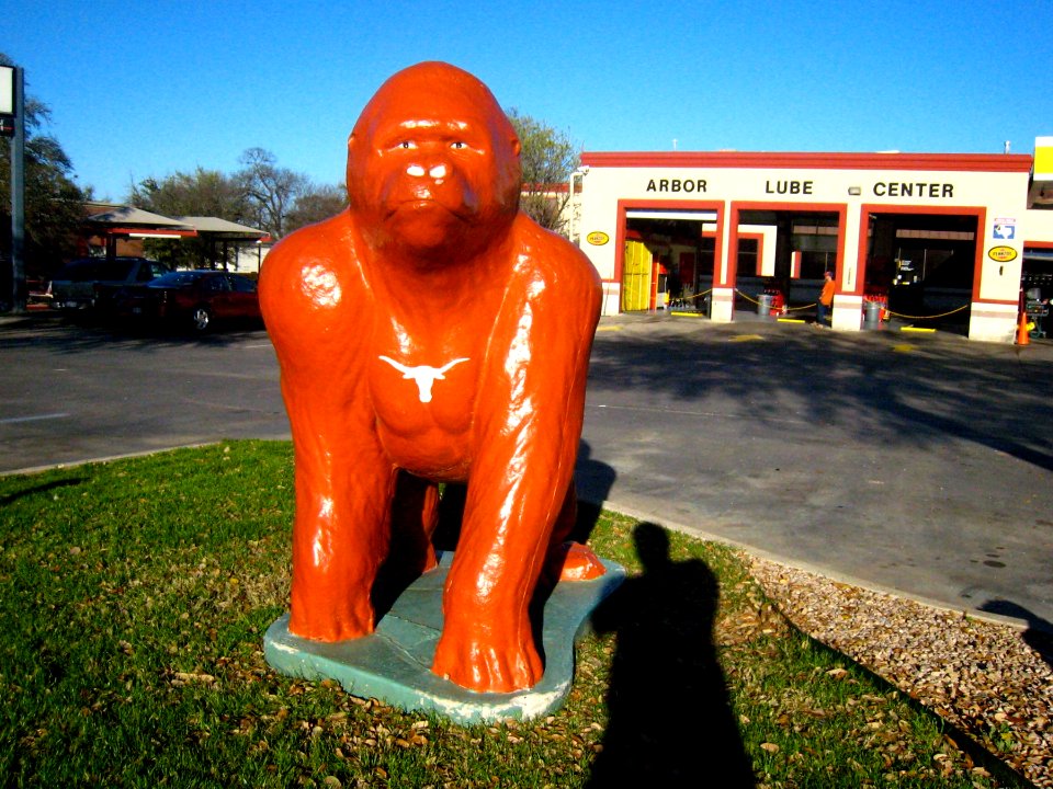 Another One of the Orange Longhorn Mascot