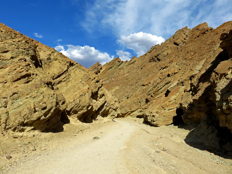 Golden Canyon at Death Valley NP in California