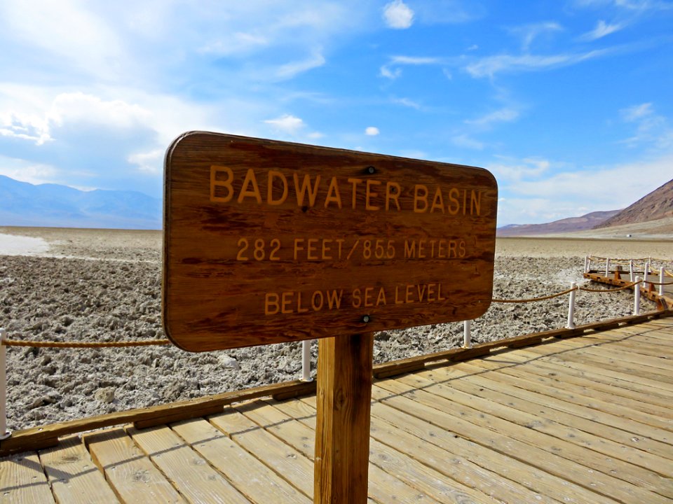 Badwater Basin at Death Valley NP in California