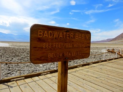 Badwater Basin at Death Valley NP in California photo