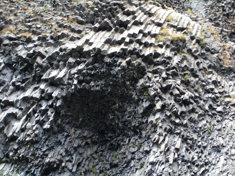 Basalt prisms stone rock