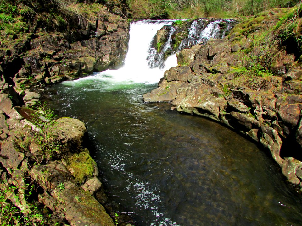Moulton Falls Park at Lewis River in Washington