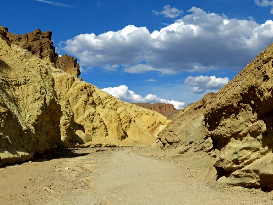 Golden Canyon at Death Valley NP in California