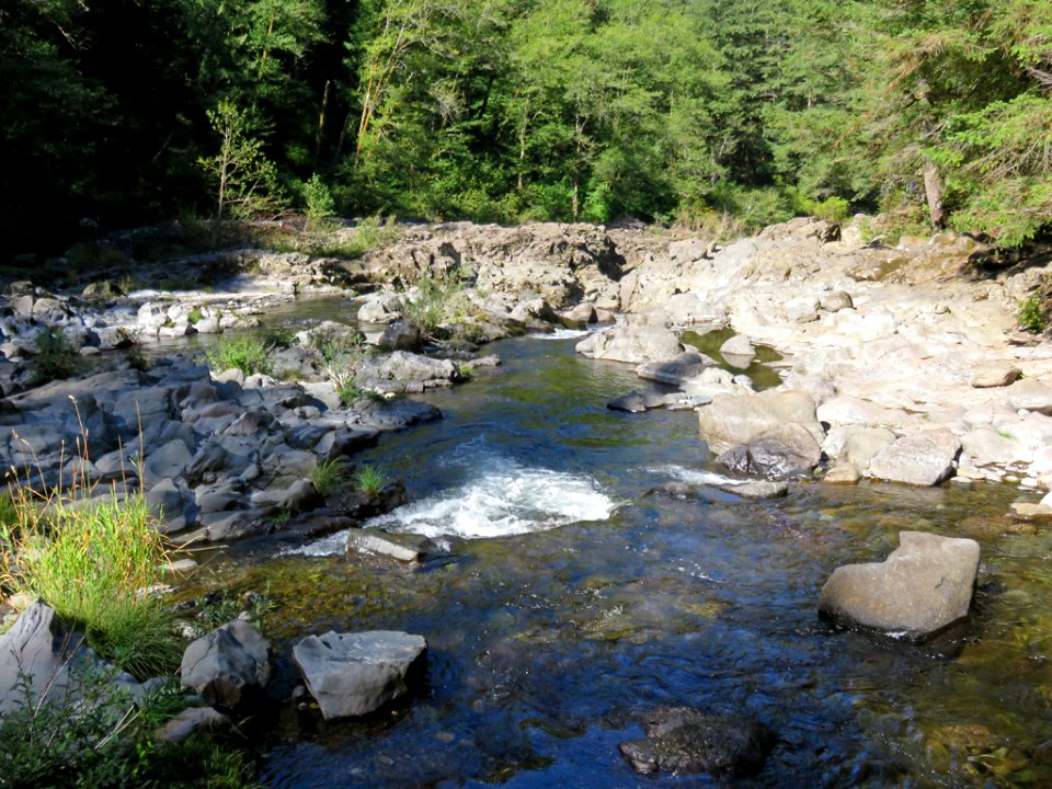 Moulton Falls Park at Lewis River in WA
