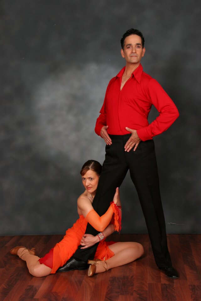Ballroom dancing couple dancing elegance