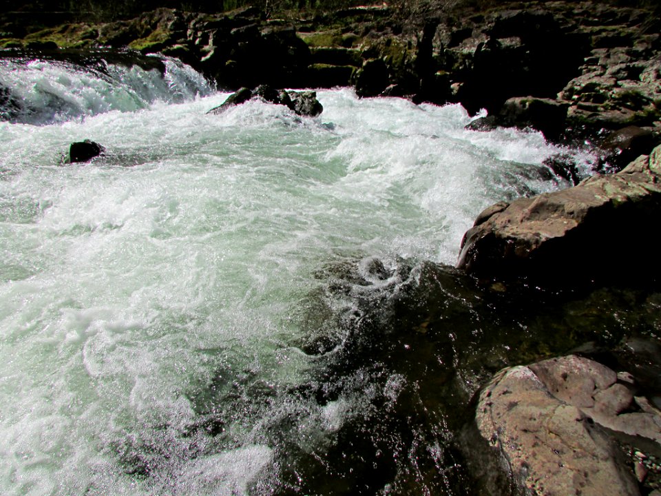 Moulton Falls Park at Lewis River in Washington