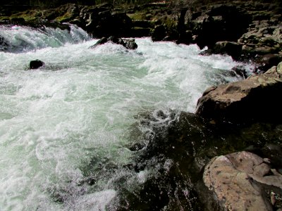Moulton Falls Park at Lewis River in Washington