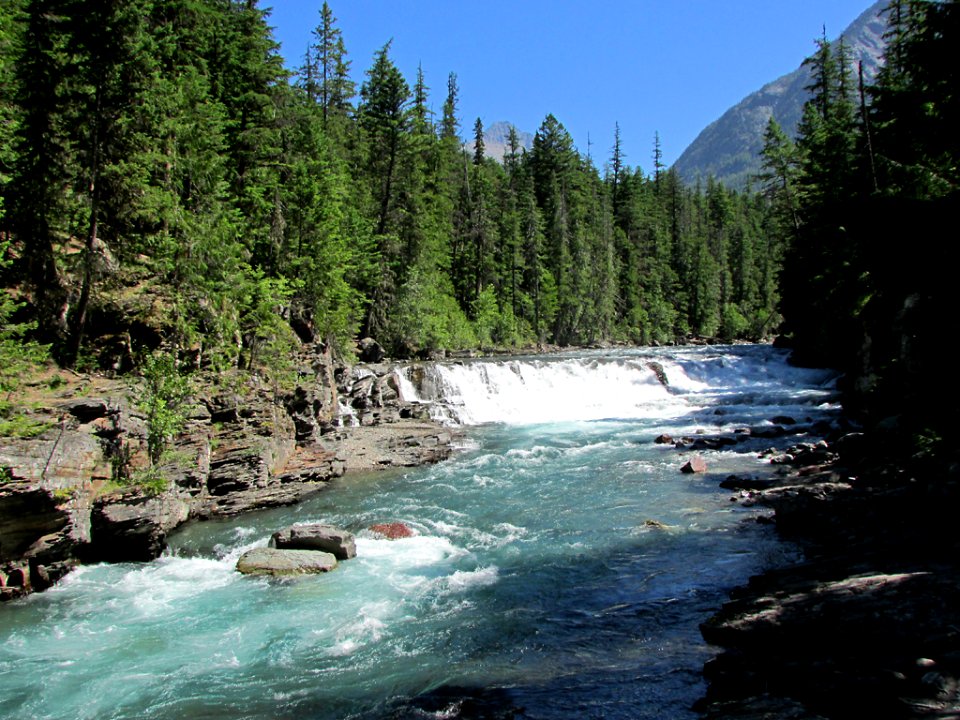 Flathead River at Glacier NP in MT