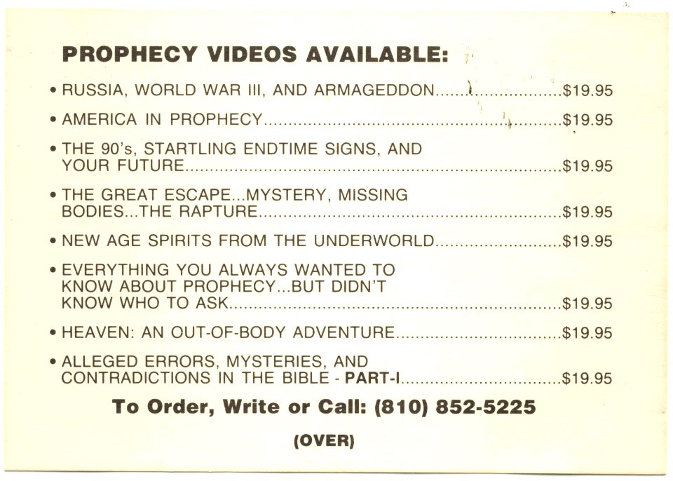 prophecy videos available