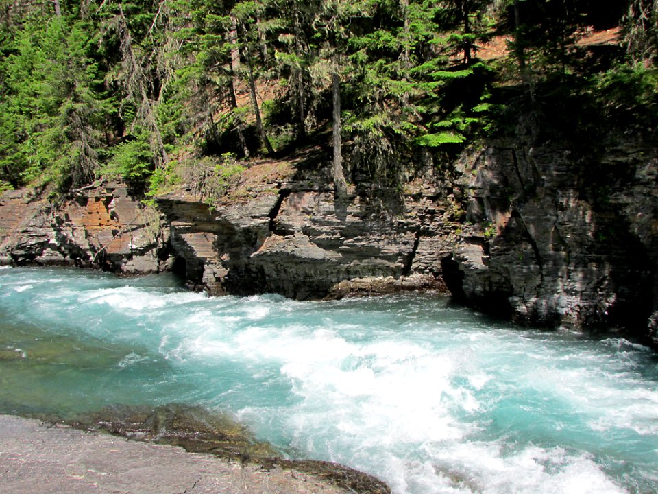 Flathead River at Glacier NP in MT