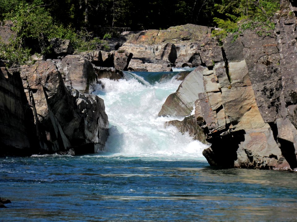 Flathead River at Glacier NP in Montana