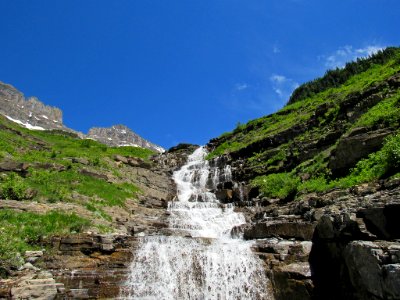 Waterfall at Glacier NP in Montana