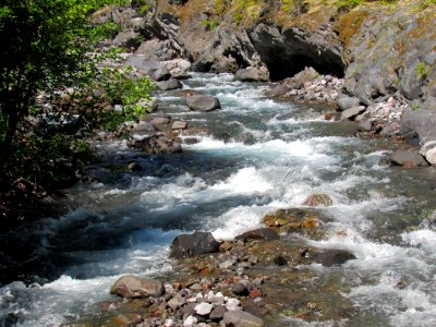 Lava Canyon Trail in Washington photo