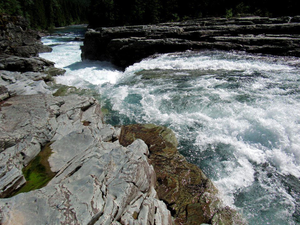 Flathead River at Glacier NP in Montana