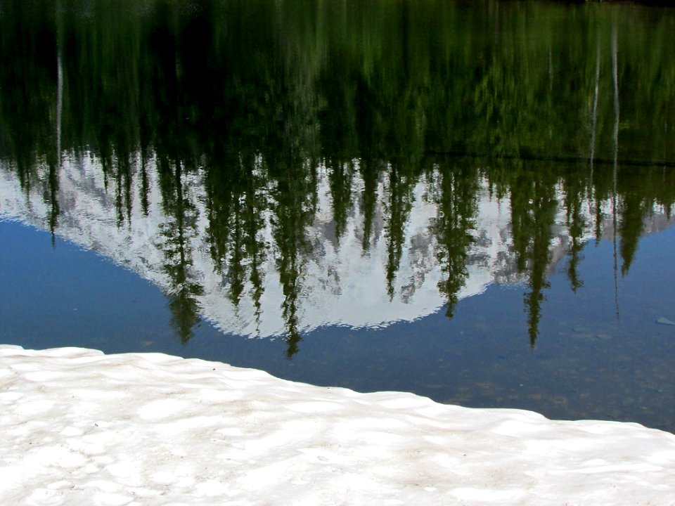 Reflection Lakes at Mt. Rainier NP in WA