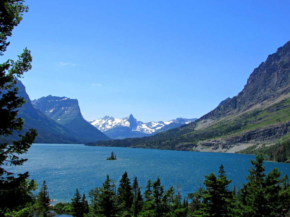 St. Mary Lake at Glacier NP in MT