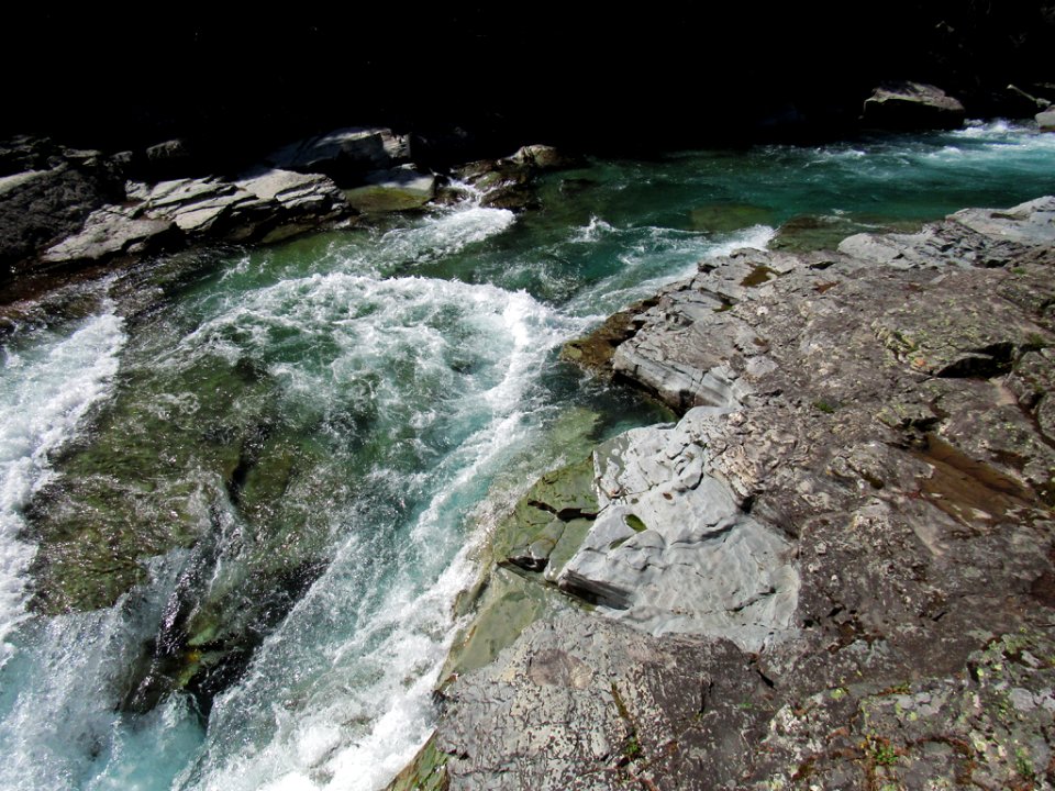 Flathead River at Glacier NP in Montana