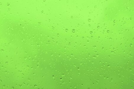 Drops of water green green rain