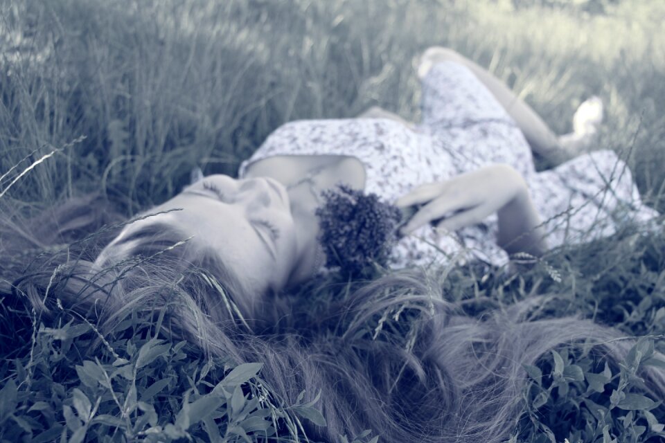 Female girl tired