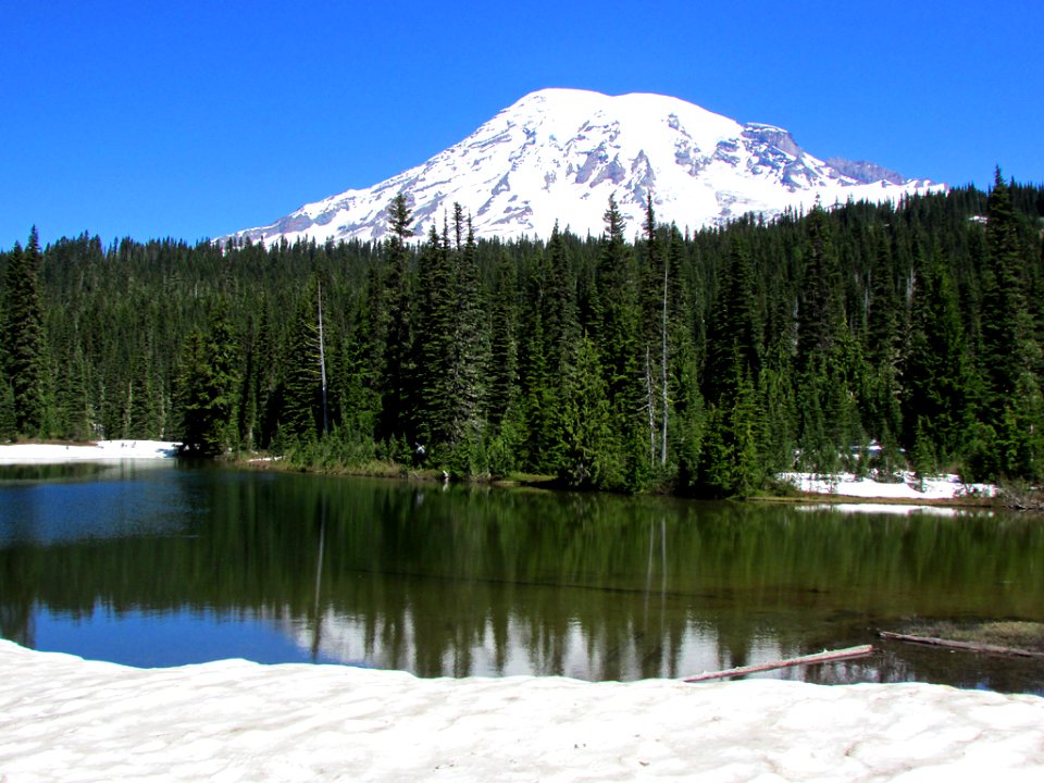 Reflection Lakes at Mt. Rainier NP in WA