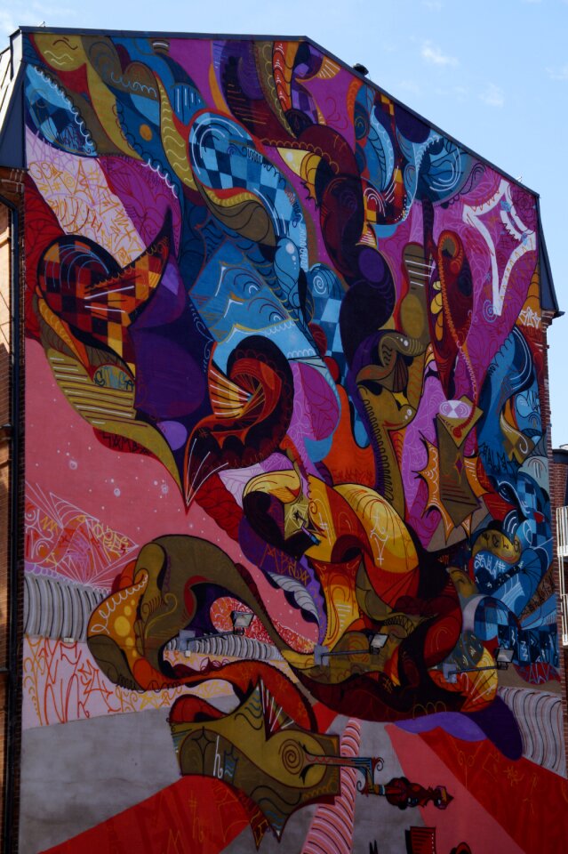 Facade hauswand mural