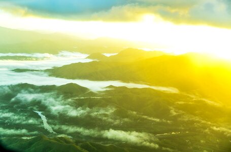 Bright sun scenery