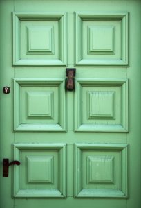 Green door photo
