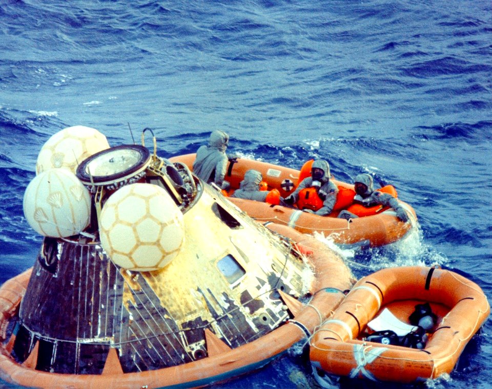 Apollo 11 on the ocean