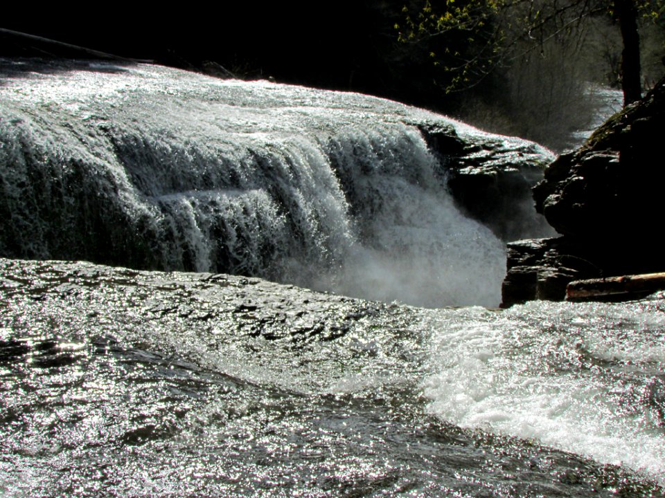 Lower Lewis River Falls in Washington