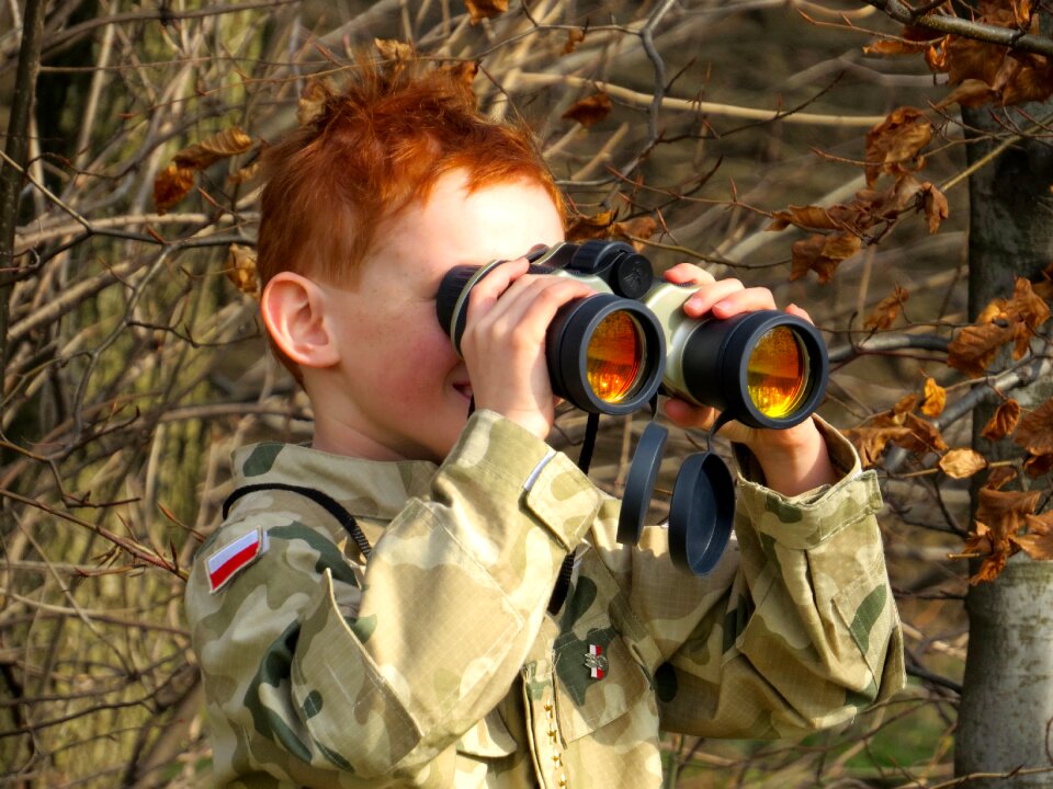 Child uniform the military