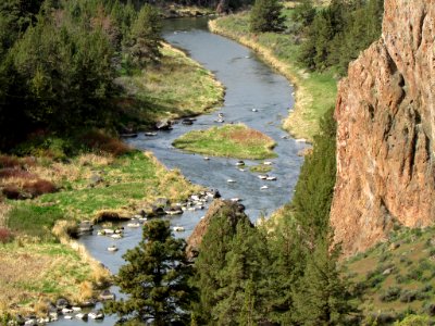 Crooked River at Smith Rock in Central OR photo